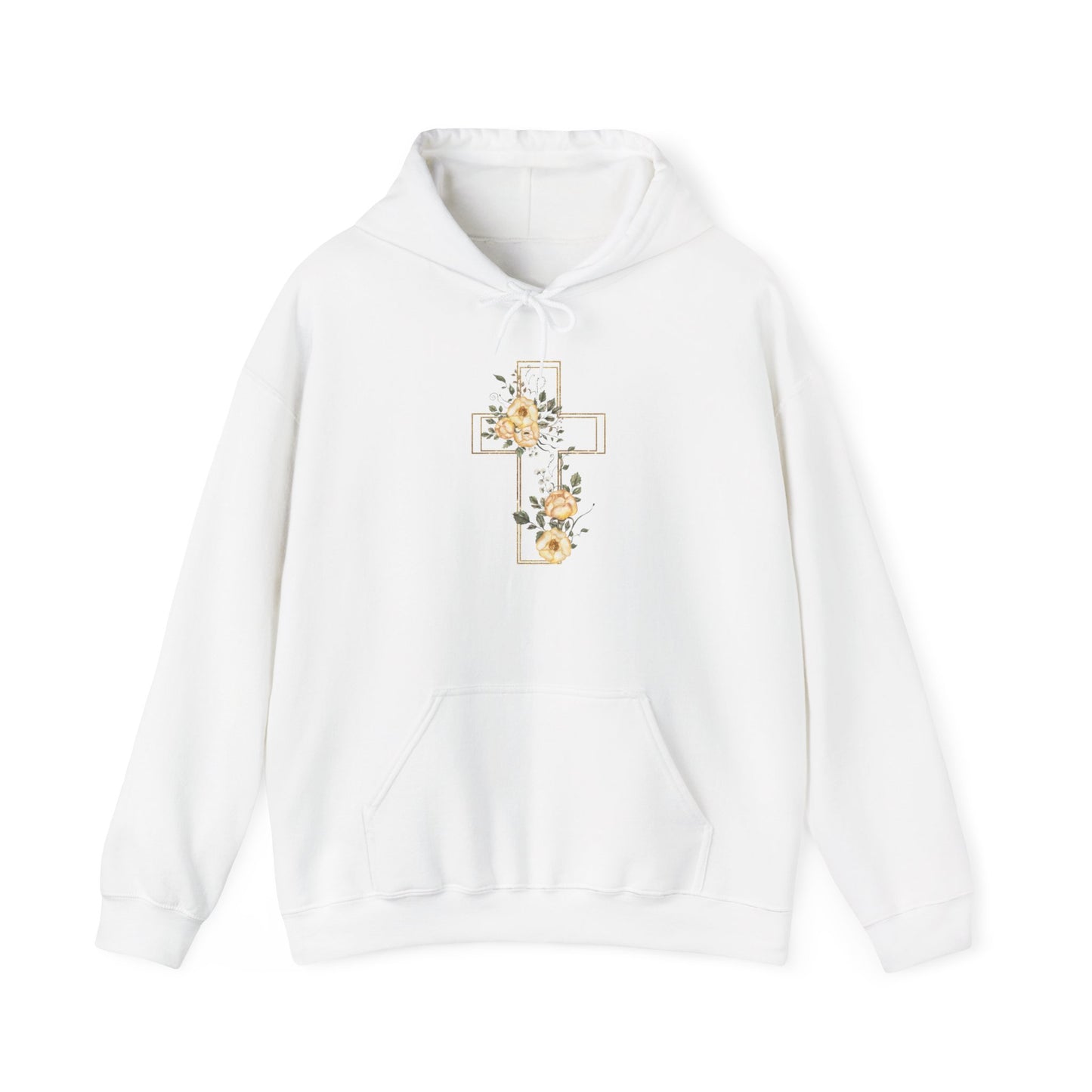 Unisex Heavy Blend™ Hooded Sweatshirt Sweatshirt with cross