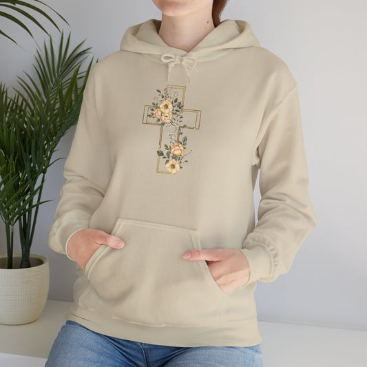 Unisex Heavy Blend™ Hooded Sweatshirt Sweatshirt with cross