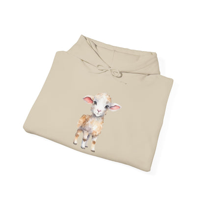 Unisex Heavy Blend™ Hooded Sweatshirt with little lost lamb christian